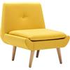 vidaXL Poltroncina Imbottita in Tessuto 73x66x77 cm Giallo Sedia Poltrona Sofà