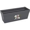 Elho Loft Urban Trough 50 - Fioriera per Balcone esterno - Ø 49.3 x H 18.0 cm - Nero/Anthracite