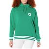 Ultra Game Fleece Hoodie Pullover Sweatshirt Funnel Neck, Felpa con Cappuccio da Donna in Pile con Collo a Imbuto, Verde Kelly, L