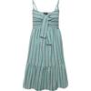 Ulla Popken Abito a Righe con Laccetto, A-Line 829245 Vestito, Verde, 56-58 Donna