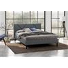 Dmora - Letto piazza e mezza Zeffirio, Sommier per camera da letto, Giroletto per stanza, Struttura porta materasso, Adatto a materasso Cm 120x190, Grigio