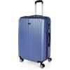 ITACA - Valigia 23Kg da stiva capiente Valigia rigida XL con ruote silenziose Valigia espandibile Trolley Grande Rigido leggero ideale per viaggi lunghi con Lucchetto a combinazione, Blu zaffiro