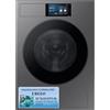Samsung Lavatrice BESPOKE AI Laundry WF90F09C4S/U3 Libera installazione, 9 Kg, Wifi, Ecodosatore, Display AI Home, Classe Energetica A-55%, Corpo: Dark Silver Steel, Oblò: Nero, 60l x 85h x 60p cm