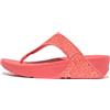 Fitflop Lulu Glitter Toe-Thongs, Sandali a Punta Aperta Donna, Corallo Rosa, 37 EU