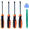 Fongmore 4 cacciaviti a U tipo forcella a U da 1,7 mm, 2,0 mm, 2,3 mm, 2,6 mm, kit di cacciaviti antiscivolo di precisione con strumento manuale multifunzionale magnetico