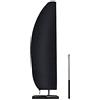 Estefanlo Copertura per ombrellone, impermeabile, antivento, anti-UV, resistente agli strappi, tessuto Oxford 210D, extra large, con cerniera (205 x 40/70 / 50 cm), colore: nero