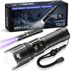 JAY-PARK Torcia LED Potente Professionale 1000000 Lumens, Torcia LED Ricaricabile, 5 Modalità Di Luce Con, Tattica Torcia Potente Da Campeggio, Portare A Spasso Un Cane