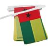 AZ FLAG Ghirlanda 12 Metri 20 Bandiere Guinea-Bissau 45x30cm - Bandiera GUINEANA 30 x 45 cm - Festone BANDIERINE