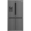 Bosch KFI96AXEA Serie 6, frigorifero Smarter French Door, 183 x 90,5 cm, raffreddamento da 375 l + congelatore da 199 l, noFrost, dispenser per ghiaccio e acqua, VitaFresh XXL 0º, anti-impronte,