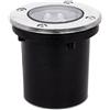 Wisdom Segnapasso carrabile Led 3W da incasso Rotondo Argento satinato IP65 Bianco neutro 4000K Wisdom