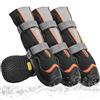 Ohcozzy Scarpe per Cani Profondamente Impermeabili, Stivali Alti per Cani con Linguetta a V, Suola in Gomma Resistente all'usura, Protezione Zampe Cane Piccoli Medi Grandi 4 Pezzi,M