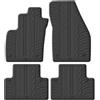 Gledring Tappetini in Gomma Compatibile con Volvo S40/V50 2004-2011 (Cambio Manuale) Profilo T 4-Parti + clip di Montaggio