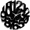Instant Karma Clocks | Orologio Da Parete | Moderno | Minimal | Silenzioso | Arredamento Casa Studio Camera Cucina Sala | Idea Regalo (Nero M5, 30cm)