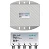 Axing SPU 41-02 Interruttore DiSEqC 4x1 commutatore satellitare (4 ingressi, 1 uscita) per montaggio esterno
