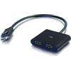 C2G DisplayPort 1.2 a doppio HDMI 4K doppio monitor MST Hub, DP Multi-Stream Transport (MST) Splitter monitor multiplo, nero