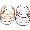 DOITOOL 12Pezzi Fasce Colorate per Antiscivolo con Denti per Donne Cerchietti Eleganti per e Speciali Colori Casuali