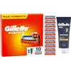 Gillette Fusion 5 LAMETTE e CREMA DA BARBA, 10 RICAMBI da 5 Lame, Delicatezza Insuperabile, Rasatura Scorrevole con Striscia Lubrificante, Fino a 1 Mese di Rasatura con 1 Lametta