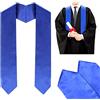 KEELYY Stola Laurea Blu 61'' Onore Stole per Cerimonia Universitario, Decorazioni Accessori per Accademica e Choral Abiti