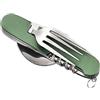 EACHPT Posate da Campeggio Pieghevole Posate Pieghevoli 4 In 1 In Acciaio Inossidabile Posate Portatili e Combinazione Apri Cucchiaio per escursioni allaperto, picnic, viaggi
