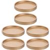SUPVOX 6pezzi Vassoio per Vaso di Fiori Ceramica da Design Cemento Dorato per Giardino E Balcone Sottovaso per Piante E Fioriere