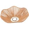 MUCKLILY Lampadario semplice a forma di cappello di paglia piccoli paralumi per lampade da comodino paralume intrecciato tonalità della lampadina del lampadario paralume retrò Carta Cachi