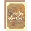 Wee Blue Coo Greeting Bon Voyage Adventure Old Map Gift 1 Sealed Greeting Card Plus Envelope Blank inside Carta geografica Regalo