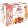 Brit Care Cat Fillets in Salsa Pacco misto 12 x 85 g Umido per gatti - Mix: Tacchino & Salmone, Pollo, Anatra, Salmone