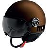 Momo design Casco Moto Jet Momo Design FGTR EVO Mono Espresso Opaco Nero