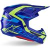Alpinestars Casco Moto Cross Enduro Alpinestars SM7 Deed Ece06 blu giall