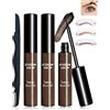 Lestpola Gel per Sopracciglia Peel Off, 2 Pezzi Tatuaggio per Sopracciglia Tinta con 3 Stencil, Impermeabile di lunga durata e non trasferibile, Dura 3 Giorni, Peel Off Eyebrow Gel Regali Donna-01