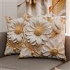 PETTI Artigiani Italiani - Coppia di Federe Cuscino 65x65 cm in Microfibra, Cuscini Arredo Camera da Letto, Divano, Salotto, Set 2 Fodere Copricuscino, Federa Floreale 05 13, 100% Made in Italy