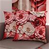 PETTI Artigiani Italiani - Coppia di Federe Cuscino 80x80 cm in Microfibra, Cuscini Arredo Camera da Letto, Divano, Salotto, Set 2 Fodere Copricuscino, Federa Floreale 05 3, 100% Made in Italy