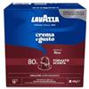 Lavazza 80 Capsule Caffè Lavazza Crema e Gusto RICCO compatibili Nespresso Alluminio