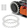 PowerWerk Punte per robot tosaerba in acciaio inox da 3 mm per modello Worx S/M miglioramento della trazione per robot tosaerba in acciaio inox accessori ruote fuoristrada