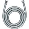 Wenko Design tubo doccia - Tubo flessibile per doccetta con protezione antitorsione ed omologazione per acqua potabile, Plastica, 175 cm, Argento