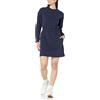 Amazon Essentials Abito Stile Felpa Stretto in Vita (Disponibile in Taglie Forti) Donna, Blu Marino, M