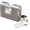 AntDau71 -Lucchetto Corazzato rivestito Antiscasso da 1 Kg con 5 Chiavi - Acciaio Massiccio - Grillo Spesso 12 mm - Catenaccio Moto, Serranda, Cancello, Sicurezza Garage. Lunghezza 93mm - CW840