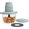 Moulinex Choppeo Tritatutto con Recipiente in Vetro, Capacità di 1 L, Vetro Borosilicato DJ603110
