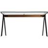 DRIADE tavolo FRATE 130 x 80 con trave da 130 cm - D40968H346B08