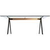 DRIADE tavolo FRATE 200 x 80 con trave da 130 cm - D40969H345B08