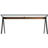 DRIADE tavolo FRATE 200 x 80 con trave da 200 cm - D41979H346B08