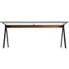 DRIADE tavolo FRATE 225 x 80 con trave da 200 cm - D41971I346B08