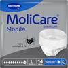 MoliCare Premium Mobile Mutandine Monouso per l'Incontinenza, Protezione Discreta per Donne e Uomini, Pannoloni per Anziani, 10 gocce, Taglia XL (circonferenza fianchi 130-170 cm), 14 pezzi