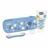 Chicco Set Dentale 6M+ Dentifricio Mela Banana 50ml + Spazzolino Colore Azzurro