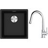 Franke Set lavello in granito Franke Maris 125.0687.249, rubinetto da cucina Franke Lina 115.0693.229
