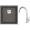 Franke Set lavello in granito Franke Maris 125.0698.001, rubinetto da cucina Franke Lina 115.0693.228