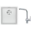Franke Set lavello in granito Franke Maris 125.0687.251, rubinetto da cucina Franke Atlas 115.0521.439