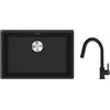 Franke Set lavello in granito Franke Maris 125.0686.715, rubinetto da cucina Franke Lina 115.0626.053