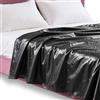 Enjiror Lenzuolo in PVC impermeabile, antimacchia e antimacchia, oleorepellente, per massaggi, spa, protezione ispessita, copriletto, coppia di adulti per tappezzeria, accessori sartoria, nero, 200 x 220 cm