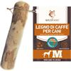 Wildfang® Radice da masticare in legno di caffè con olio di salmone per il tuo cane, giocattolo per cani, ossa di legno, giocattolo da masticare - cura dei denti, bastone da masticare durevole e